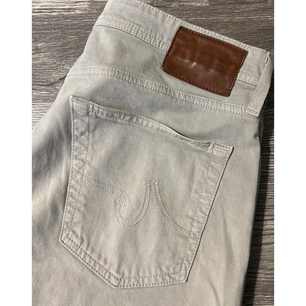 AG Adriano Goldschmied The Graduate Tailored Leg Beige Pants Size 33x34 (34x35)